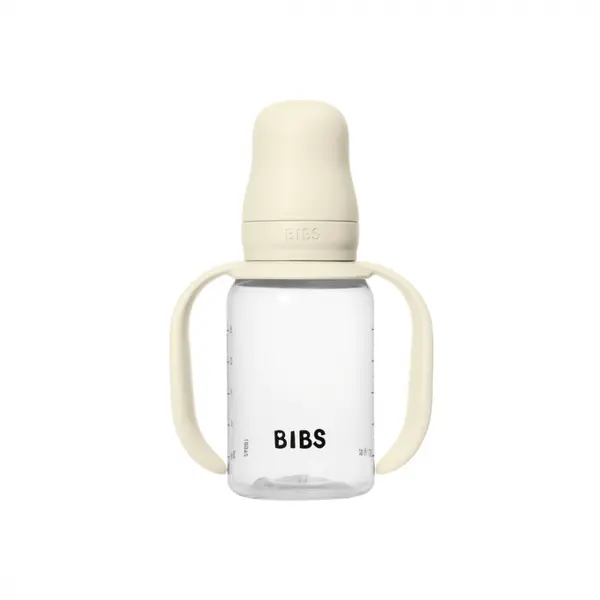 Set biberon tip Sippy Cup PP 150 ml cu cioc din silicon si sistem antipicurare Bibs Ivory