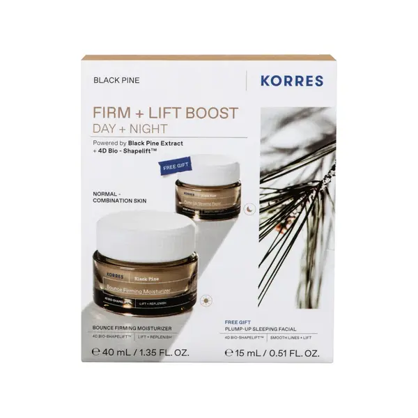 Set BlackPine Crema de zi 40ml + Crema de noapte 15ml, Korres