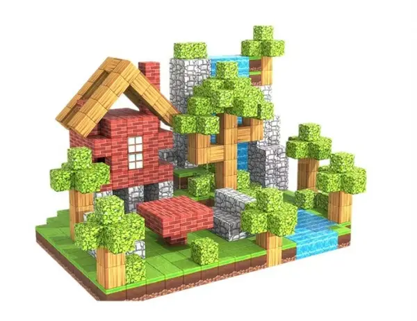 Set blocuri magnetice de constructie - 178 de piese