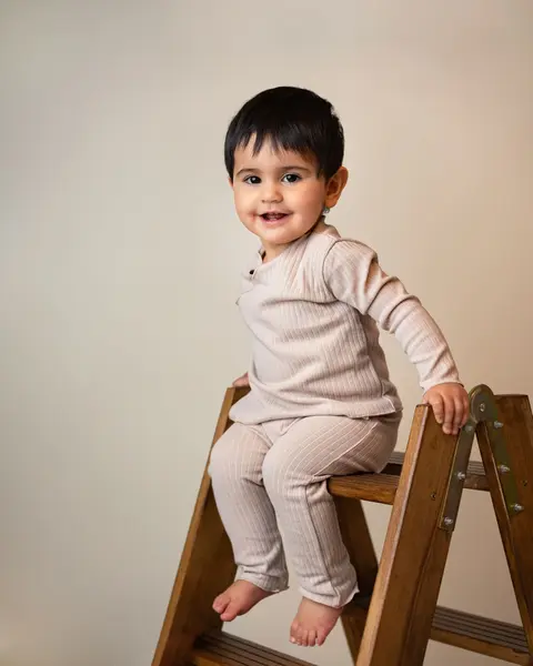 Set Bluza Petrecuta Si Pantaloni Lungi - Bej / 80