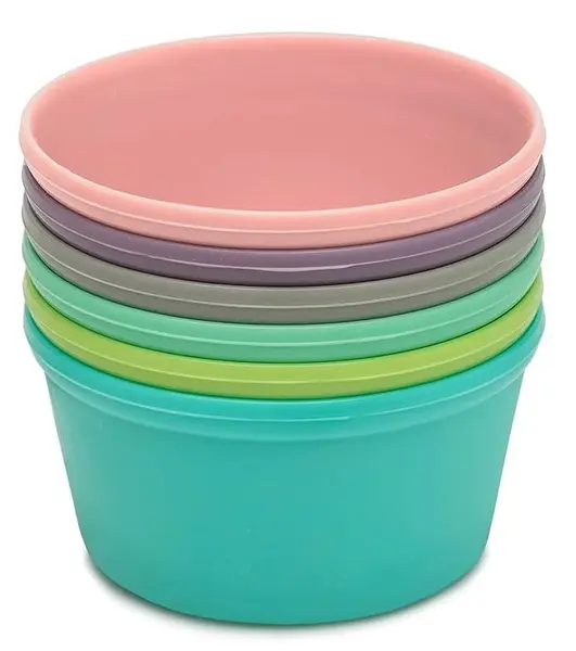 Set boluri din silicon Melii - Rainbow, 83 ml, 6 buc