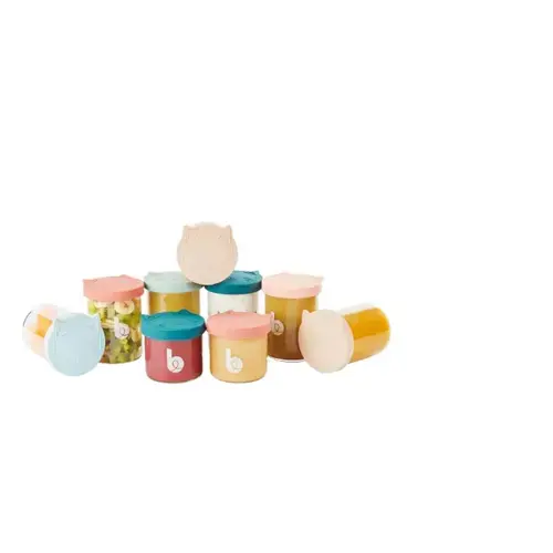 Set boluri din sticla Babymoov A004315, 6 boluri 250 ml, 3 boluri 120 ml (Multicolor)