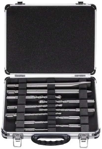 Set burghie, dorn și daltă Bosch - SDS-Plus, 11 piese