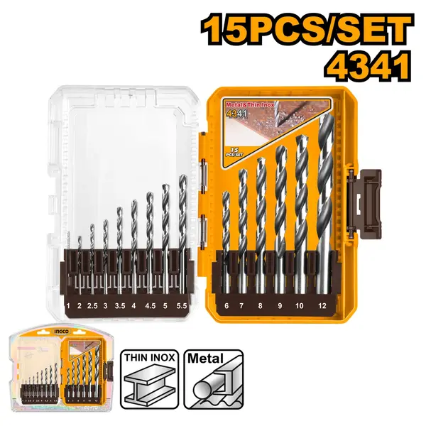 Set Burghie Metal 15buc INGCO AKDL51506