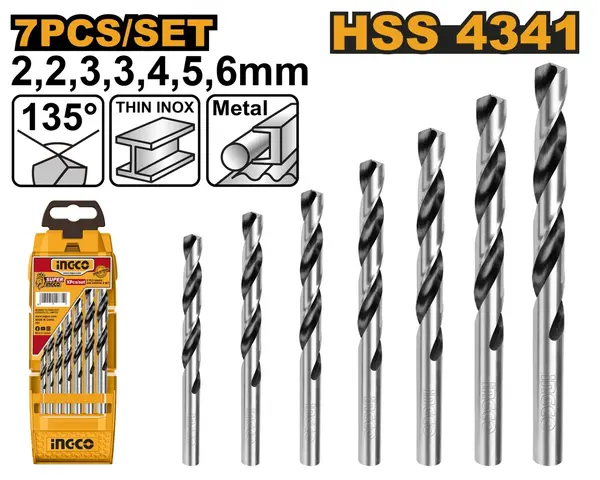 Set Burghie Metal 7buc INGCO AKD1075