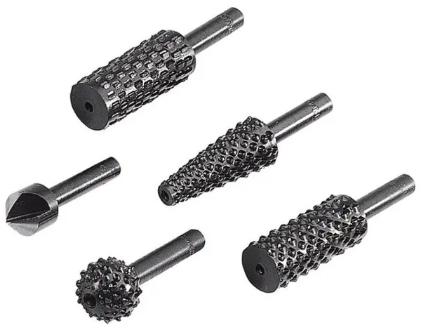 Set burghie pentru șlefuit Wolfcraft - Ø6,35 mm