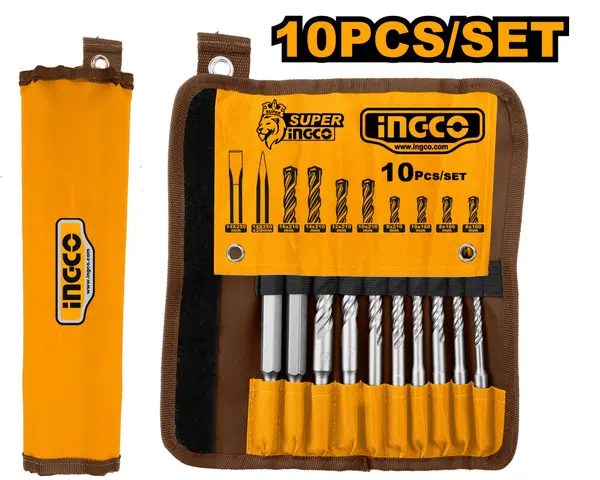 Set Burghie SDS 10buc INGCO AKD2101