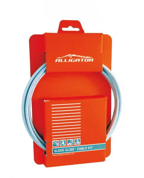 Set Cablu+Teaca Alligator Schimbator 4mm L-2000mm Alb
