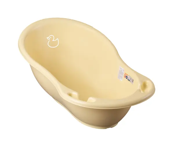 Set cadita 102 cm cu senzor de temperatura si suport anatomic Duck Galben