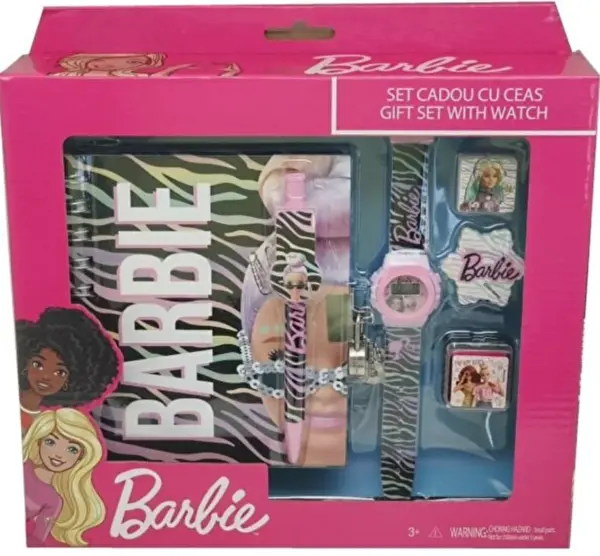 Set cadou cu ceas - Barbie | Disney