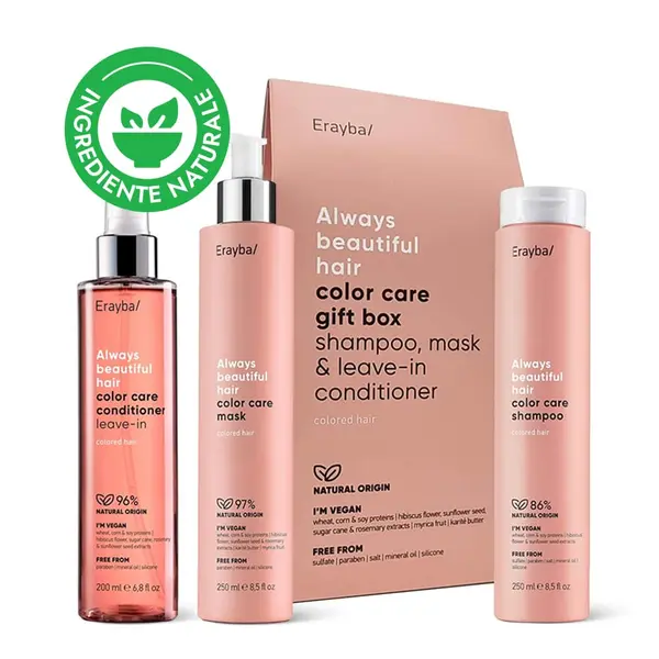 Set Cadou de Îngrijire pentru Păr Vopsit Erayba Color Care Gift