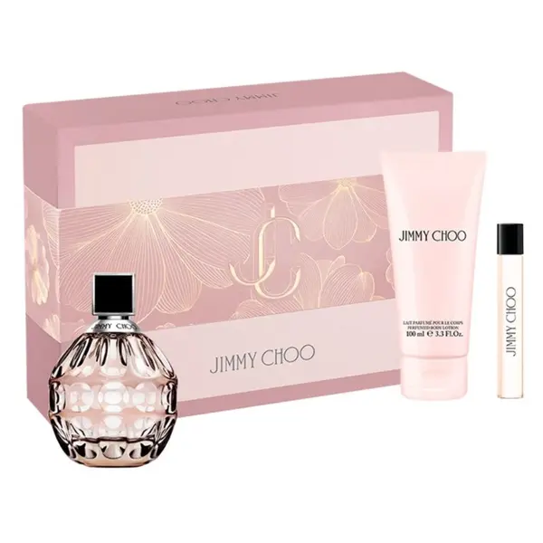 Set cadou Jimmy Choo pentru femei Volum EDP 100 ml + 100 ml loțiune de corp + EDP 7,5 ml