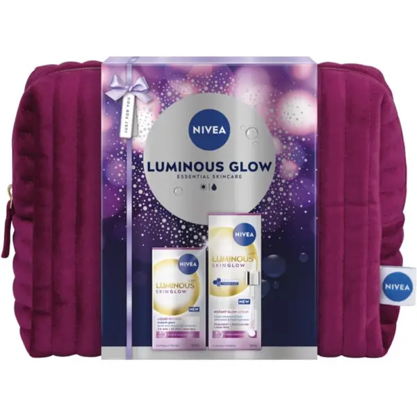 Set Cadou Luminous Skin Glow Ser 30 ml, Peeling Lichid 100 ml, Geanta