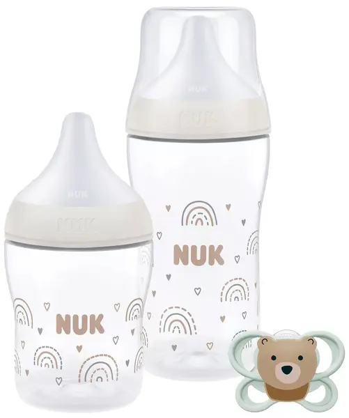 Set cadou NUK Perfect Match - Curcubeu, 3 piese