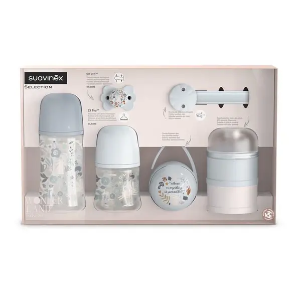 Set cadou Wonderland Suavinex 6 piese albastru