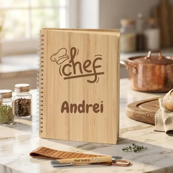 Set Caiet si pix personalizat -Chef