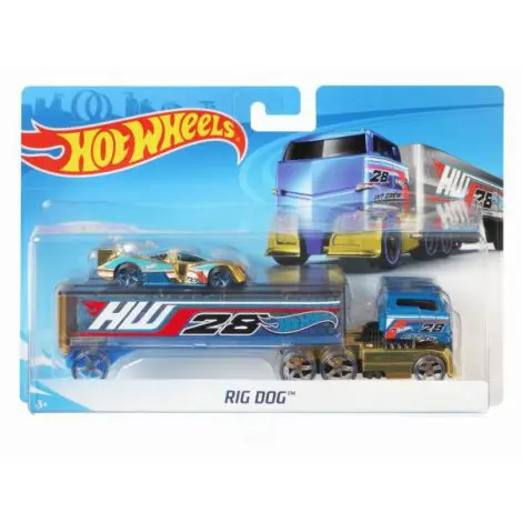 Set Camion Si Masina Sport Hot Wheels Rog Dog