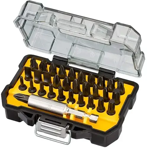 Set capete de insurubare, mixt, 32 bucati, rezistenta impact, prelungitor insurubare DeWalt DT70523T