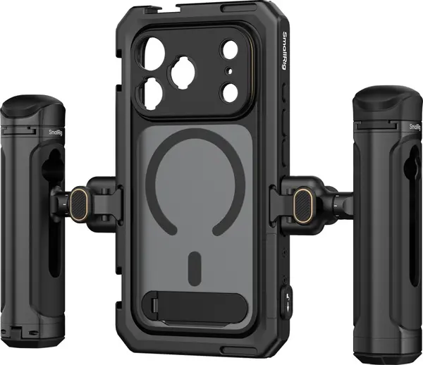 Set carcasă cu două mânere SmallRig - pentru iPhone 17 Pro Max, negru