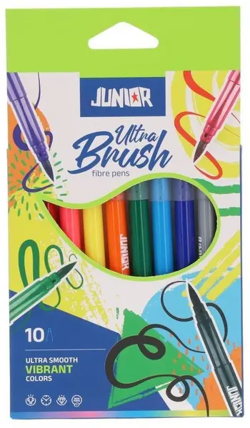 Set carioci Junior - Ultra Brush, 10 culori