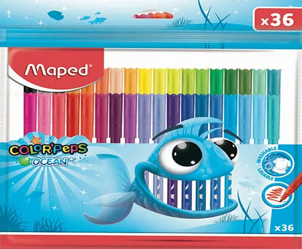 Set carioci Maped Color Peps - Ocean, 36 culori