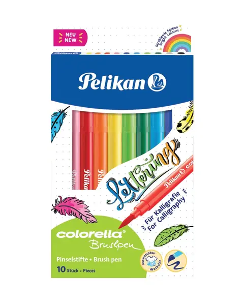 Set carioci Pelikan Colorella Super Brush, 10 buc