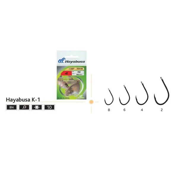 Set carlige pescuit crap Hayabusa K-1