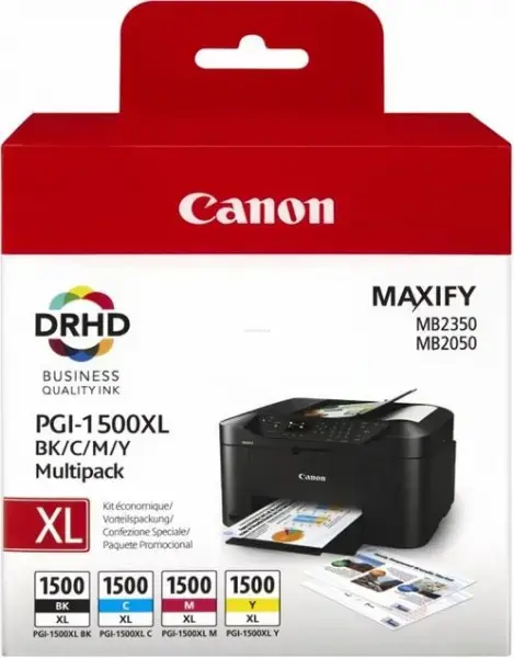 Set cartuse cerneala Canon PGI-1500XL MULTI, acoperire 1500 pagini (Color)