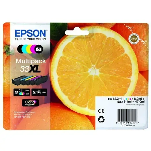 Set cartuse, Epson, T3357 (33XL), C13T33574011, Multicolor