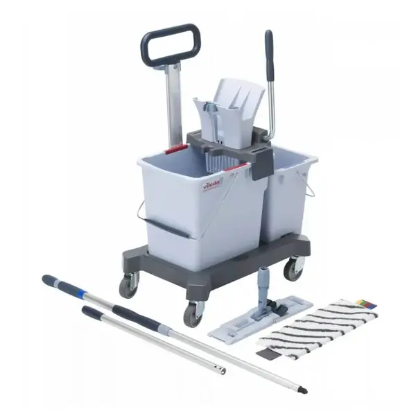 Set carucior curatenie Vileda Ultraspeed Pro Double Bucket mop profesional Set carucior curatenie Vileda Ultraspeed Pro Double Bucket mop profesional
