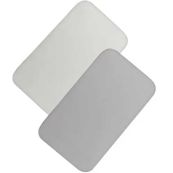 Set cearceafuri cu elastic, Lionelo, 80x42 cm, Pentru co-sleepere, Pentru saltele de max. 10 cm inaltime, Din bambus, Usor de spalat, 30 grade, Fara calcare, Ecologic, Alb/Gri