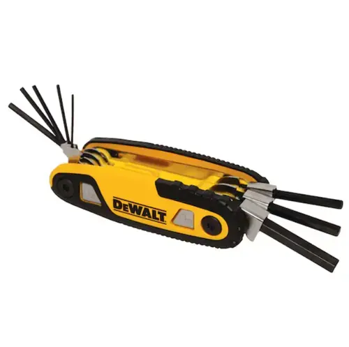 Set chei hexagonale DeWALT DWHT0-70263, pliabil (Galben/Negru)