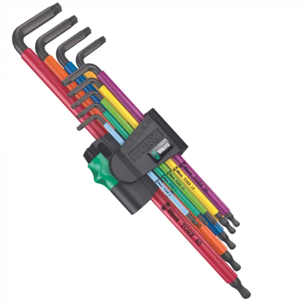 Set chei imbus TORX, 9 buc, 967 9 TX XL Multicolour, Wera 05024480001