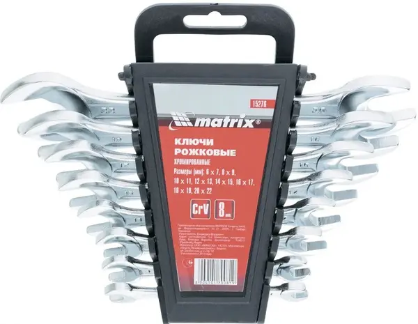 Set chei MTX - 8 buc., 6-22 mm, oțel CrV
