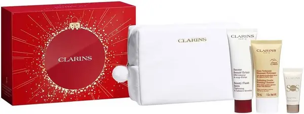 Set Clarins Radiance Care - cu neceser, 3 piese
