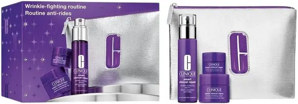 Set Clinique Smart Clinical Repair - Ser, Cremă și Cremă pentru zona ochilor, 30 + 15 + 5 ml + Neceser