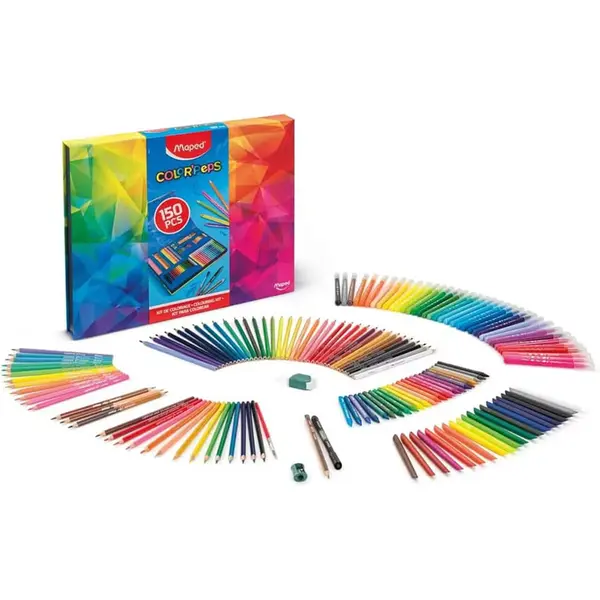 Set coloriaj, 150 piese, Maped