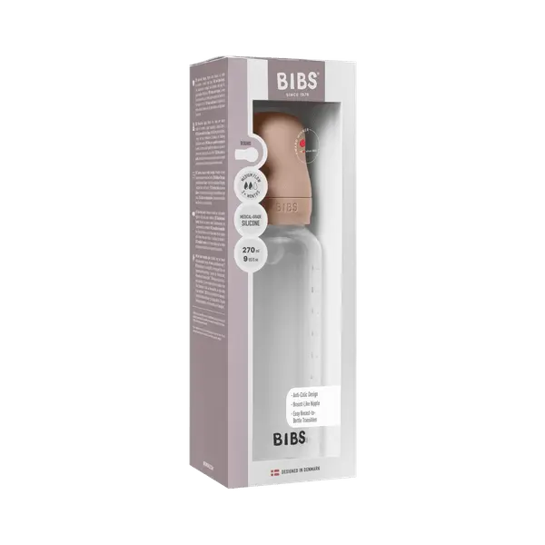 Set complet biberon anticolici 270 ml silicon Blush Bibs