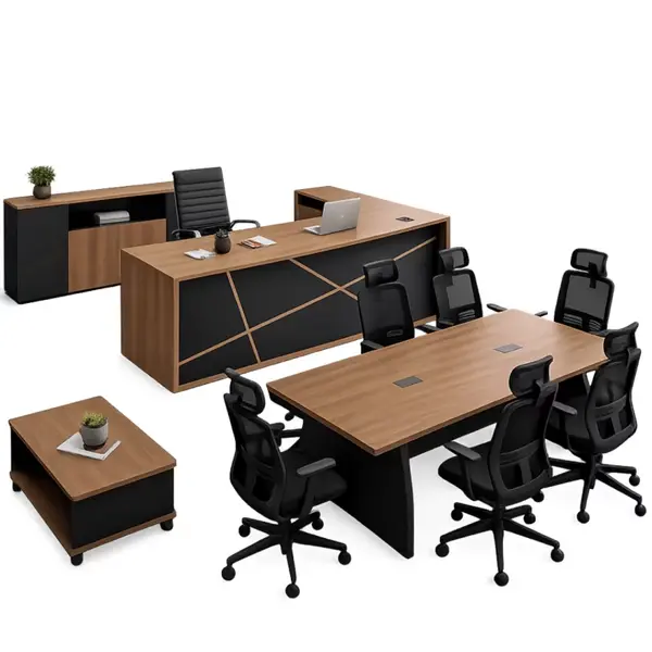 Set complet de mobilier pentru birou, design premium - gama Mirage & Forest Prime