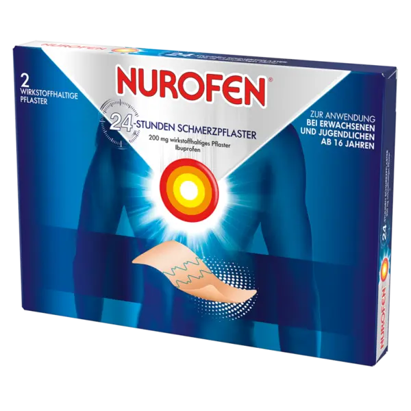Set Comprese Medicate, Nurofen, Pain Patch, pentru Inflamatii Articulare, Tendinoase, Musculare, Efect 24h, 2 buc