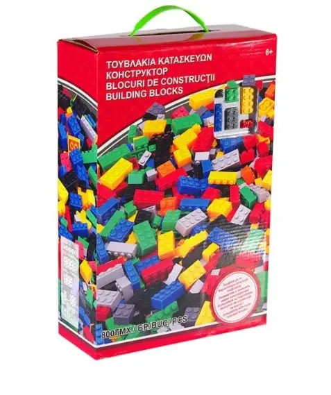 Set constructie cuburi-800 piese,+6 ani
