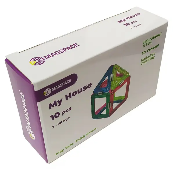 Set constructie - My House, 10 piese | Magspace