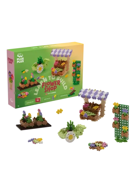 Set constructie Plus-Plus, 600 piese, Invata sa construiesti - Florarie