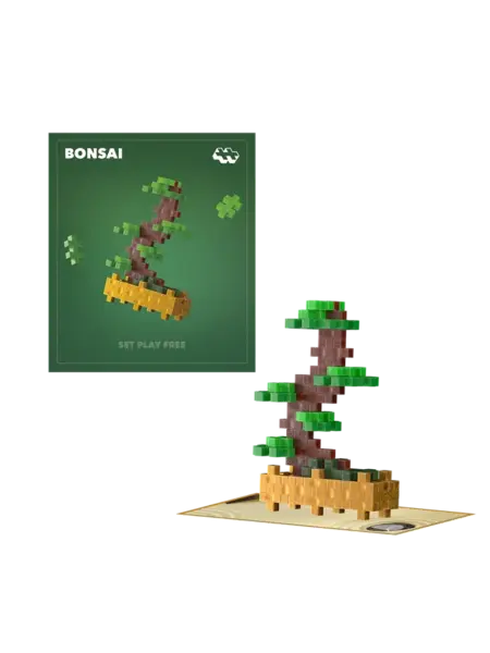 Set constructie Plus-Plus, PLANTE - Bonsai verde