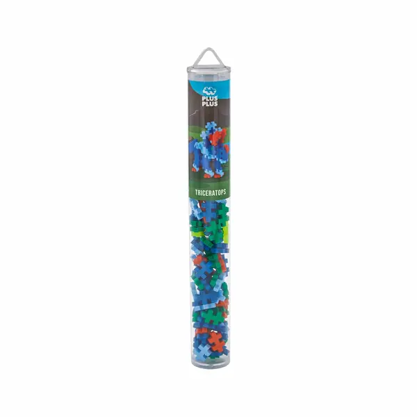 Set constructie Plus-Plus, tub 100 piese, Triceratops