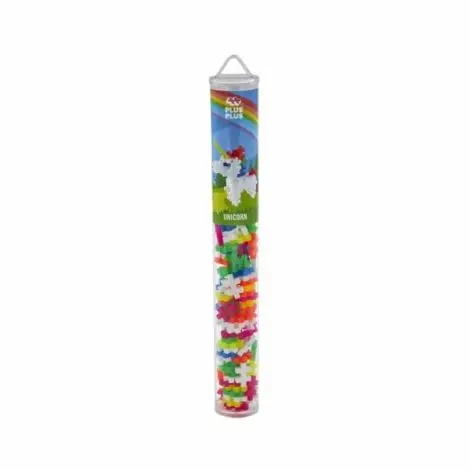 Set constructie Plus-Plus, tub 100 piese, Unicorn