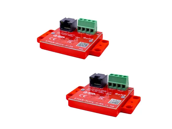 Set convertoare LAN si PoE pe 2 fire, 2x 10Mbps, distanta 1000m, IP20, Atte Power ETH10-2wire-A-SET