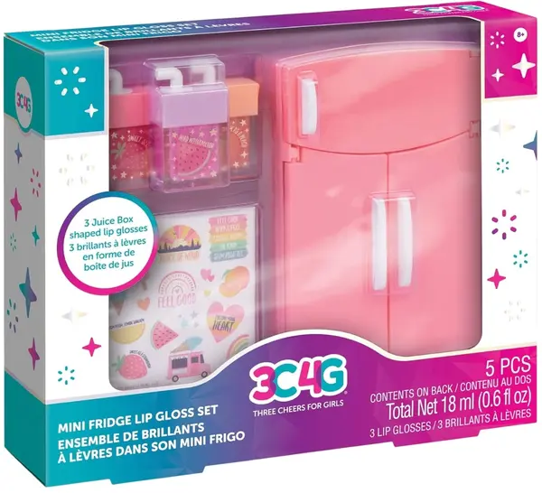 Set cosmetic pentru copii 3C4G - Luciuri de buze într-un mini-frigider, 5 bucăți