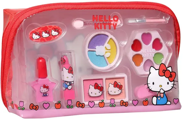Set cosmetic pentru copii Air Val - Hello Kitty,portfard