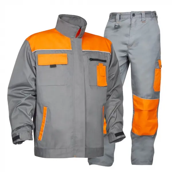 Set costum gri-portocaliu cu pantaloni de lucru in talie, Ardon 2STRONG 56, 60, GRI-PORTOCALIU